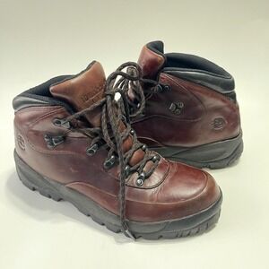 Dunham Hiking Boots Mens 9.5 2A Brown Leather Waterproof ABZORB Tru-Trak 5750BR